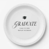 Graduate Modern Simple Graduation Party Papieren Bordje (Voorkant)
