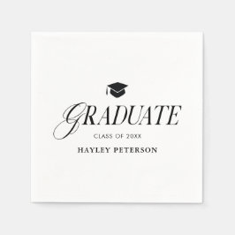 Graduate Modern Simple Graduation Party Servet
