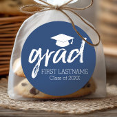 Graduate Moderne Lettering Grad Ronde Sticker