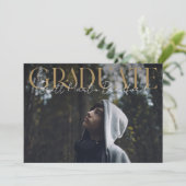 Graduate Muted Serif Aankondiging (Staand voorkant)