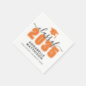 Graduate Oranje Afstuderen Servet (Hoek)