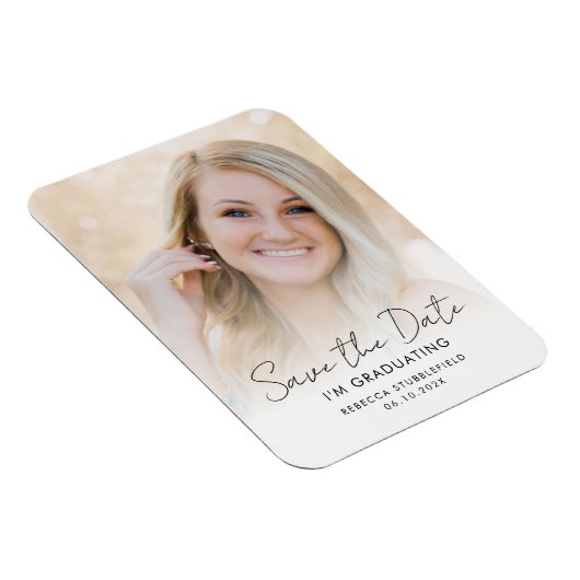 Graduate Photo 2025 Save the Date Announcement Magneet (Rechterzijde)