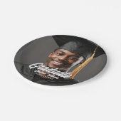 Graduate Photo Bold Script Graduation Party Papieren Bordje (Gekanteld)