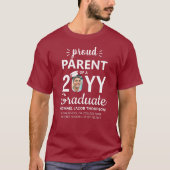 Graduate Photo Class Year Proud Parent or Any Text T-shirt (Voorkant)