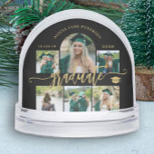 Graduate photo collage gold script class of year sneeuwbol