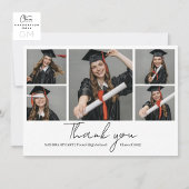 Graduate Photo Collage Graduation Bedankkaart