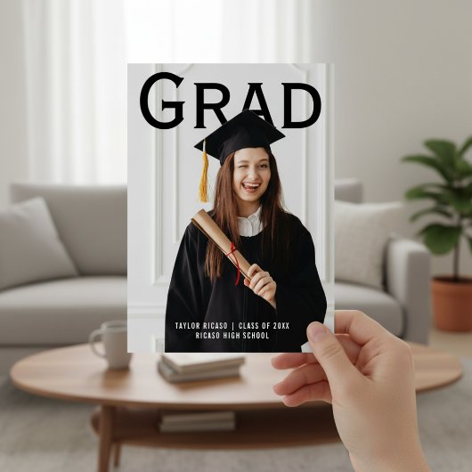 Graduate Photo Follow Instructions Personalized  Kaart