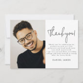 Graduate Photo Graduation Thank You Bedankkaart (Voorkant)