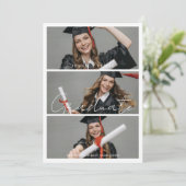 Graduate Photo High School Graduation  Aankondiging (Staand voorkant)