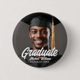 Graduate Photo Name Year Graduation Parent Ronde Button 5,7 Cm