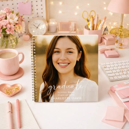 Graduate photo script senior year notitieboek