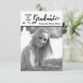 Graduate Script Verticaal - 3x5 Grad aankondiging (Staand voorkant)