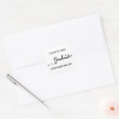 Graduate Script - Vierkante Sticker (Envelop)