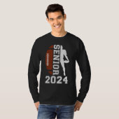 Graduate Senior Class 2024 Graduation American Foo T-shirt (Voorkant volledig)