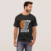 Graduate Senior Class Of 2024 Basketball Player Gr T-shirt (Voorkant volledig)