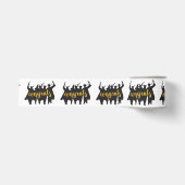 Graduate Silhouetten Met Congrats Tekst Grosgrain Lint (Voorkant)