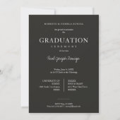 Graduate Simple Chic Trendy Script Photo Kaart (Achterkant)