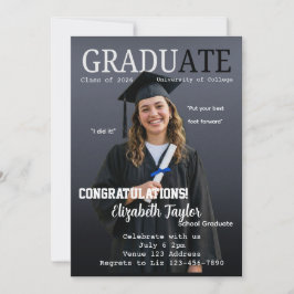 GraduATE Tijdschrift Cover Afstudeerfeest Kaart