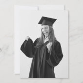 Graduated and Thankful Modern Graduation Kaart (Achterkant)