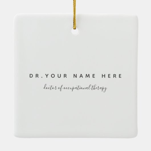 Graduated Occupational Therapy School of voor bero Keramisch Ornament (Achterkant)