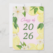 Graduated Party | Lemon Graduation | Summer Grad Kaart (Achterkant)