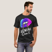 Graduated Purple Blue Gemini Queen May or June Wom T-shirt (Voorkant volledig)