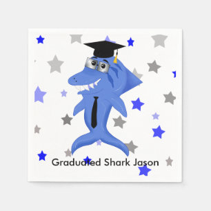 Graduated Shark party Servetten
