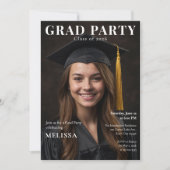 Graduatefeest fototijdschrift uitnodiging (Voorkant)