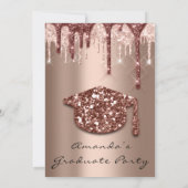 GraduateParty drijft Roos Gold Pet3D-effect Kaart (Achterkant)