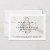 Graduate's nieuwe adres Afstuderen Liefde & Bedank Bedankkaart (Achterkant)