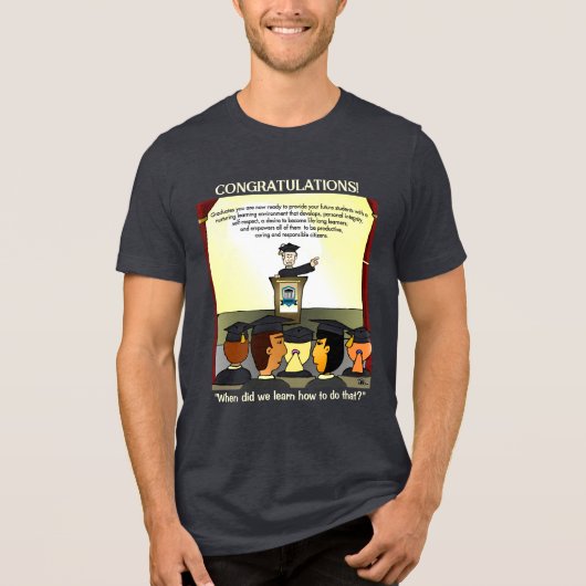 Graduates Tri-Blend Shirt (Voorkant)