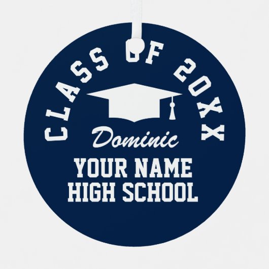 Graduatie aandenken ornament met aangepaste foto (Voorkant)