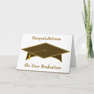 Graduatie Cap Bruin Papier Pet of Kaart Printable