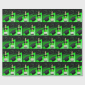 Graduatie Cap Champagne Flesboog Stropdas Cadeaupapier (Vlak)