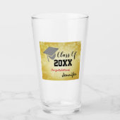Graduatie Cap, Class Year 20XX party Beigie Glas (Voorkant)