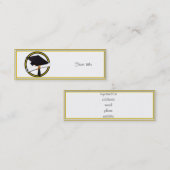 Graduatie Cap en Diploma Contactkaartje (Voorkant / Achterkant)