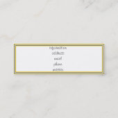 Graduatie Cap en Diploma Contactkaartje (Achterkant)