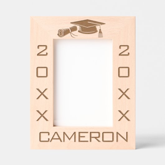 Graduatie Cap en Diploma Gegraveerde Lijstjes (Voorkant)