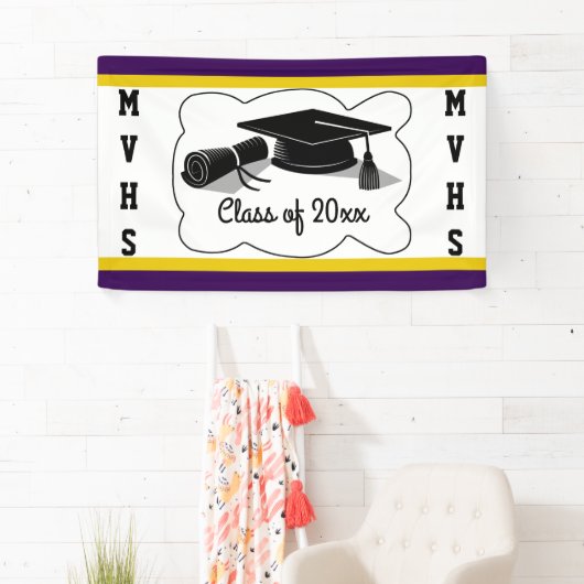 Graduatie Cap en Diploma Spandoek (Insitu)