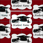 Graduatie Cap en Diploma Stof (Delen)