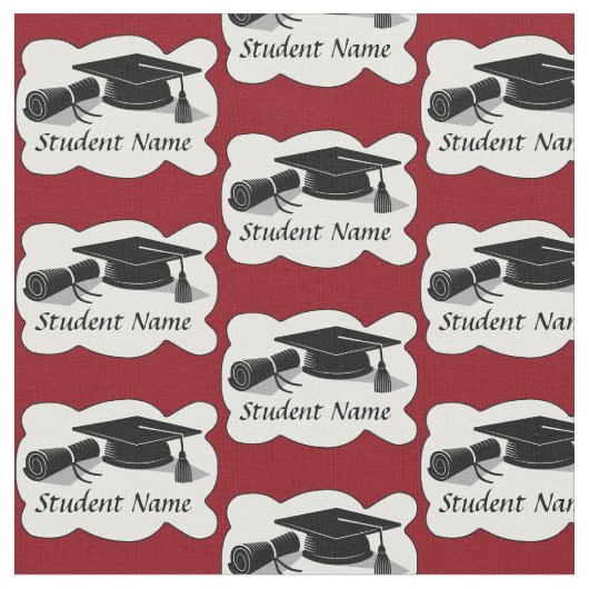 Graduatie Cap en Diploma Stof (Close Up)