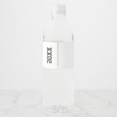 Graduatie Cap en Diploma Waterfles Etiket (Achterkant)