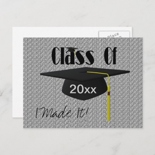 Graduatie Cap en Tassel ik maakte het grappige Bri Aankondigingskaart (Voorkant / Achterkant)