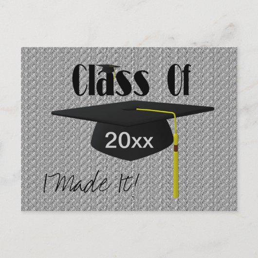 Graduatie Cap en Tassel ik maakte het grappige Bri Aankondigingskaart (Voorkant)