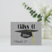 Graduatie Cap en Tassel ik maakte het grappige Bri Aankondigingskaart (Staand voorkant)