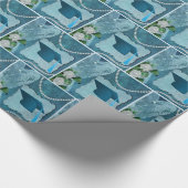 Graduatie Cap Hart Parels Bloemen Cadeaupapier (Hoek)