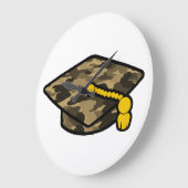 Graduatie Cap Khaki Camo Grote Klok (Hoek)