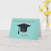 GRADUATIE CAP KLASSE KAART (Gele Bloem)