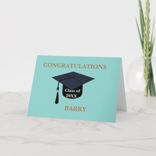 GRADUATIE CAP KLASSE KAART (Voorkant)