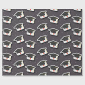 Graduatie Cap Tassle Modern Cadeaupapier (Vlak)